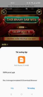 Tải Iwin Android cực nhanh gọn lẹ